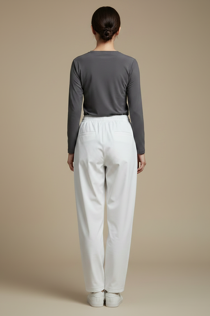 Pantalon De Pluie Blanc Imperméable Décontracté Léger Femme - Polyester - vue 2