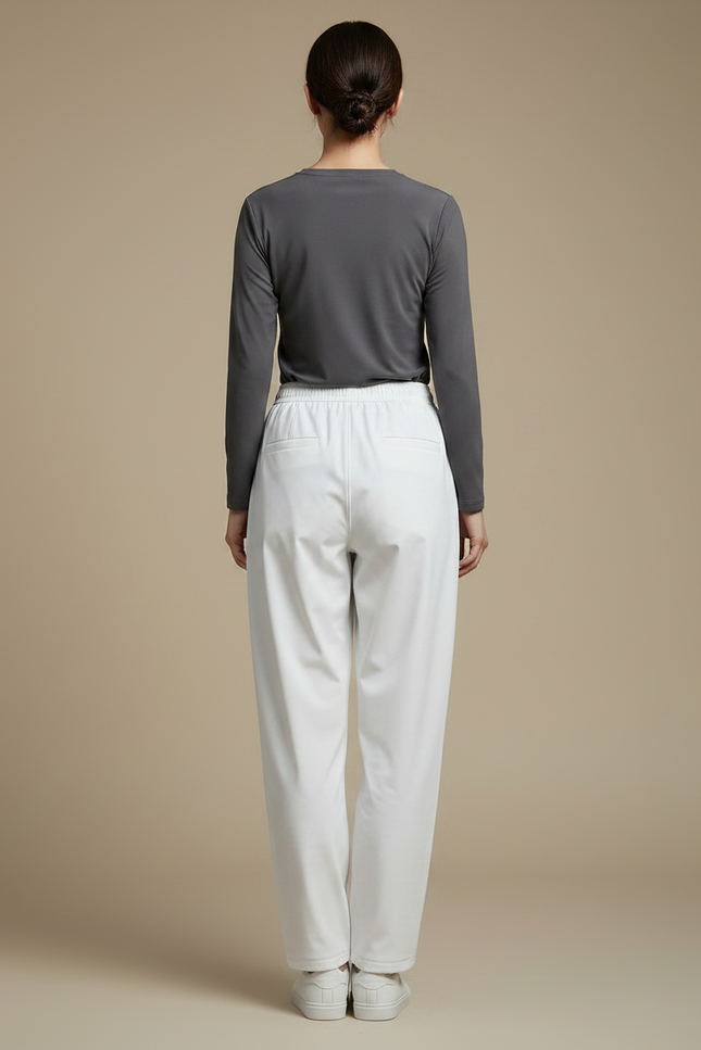 Pantalon De Pluie Blanc Imperméable Décontracté Léger Femme - Polyester - vue 2