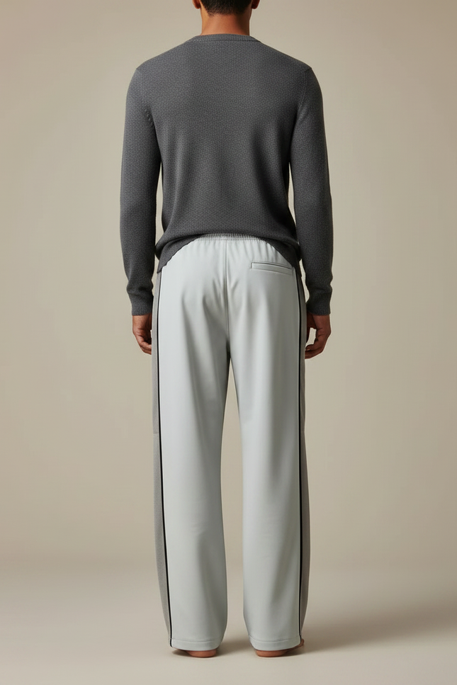 Pantalon De Pluie Gris Clair Ample Décontracté Homme - Polyester - vue 2