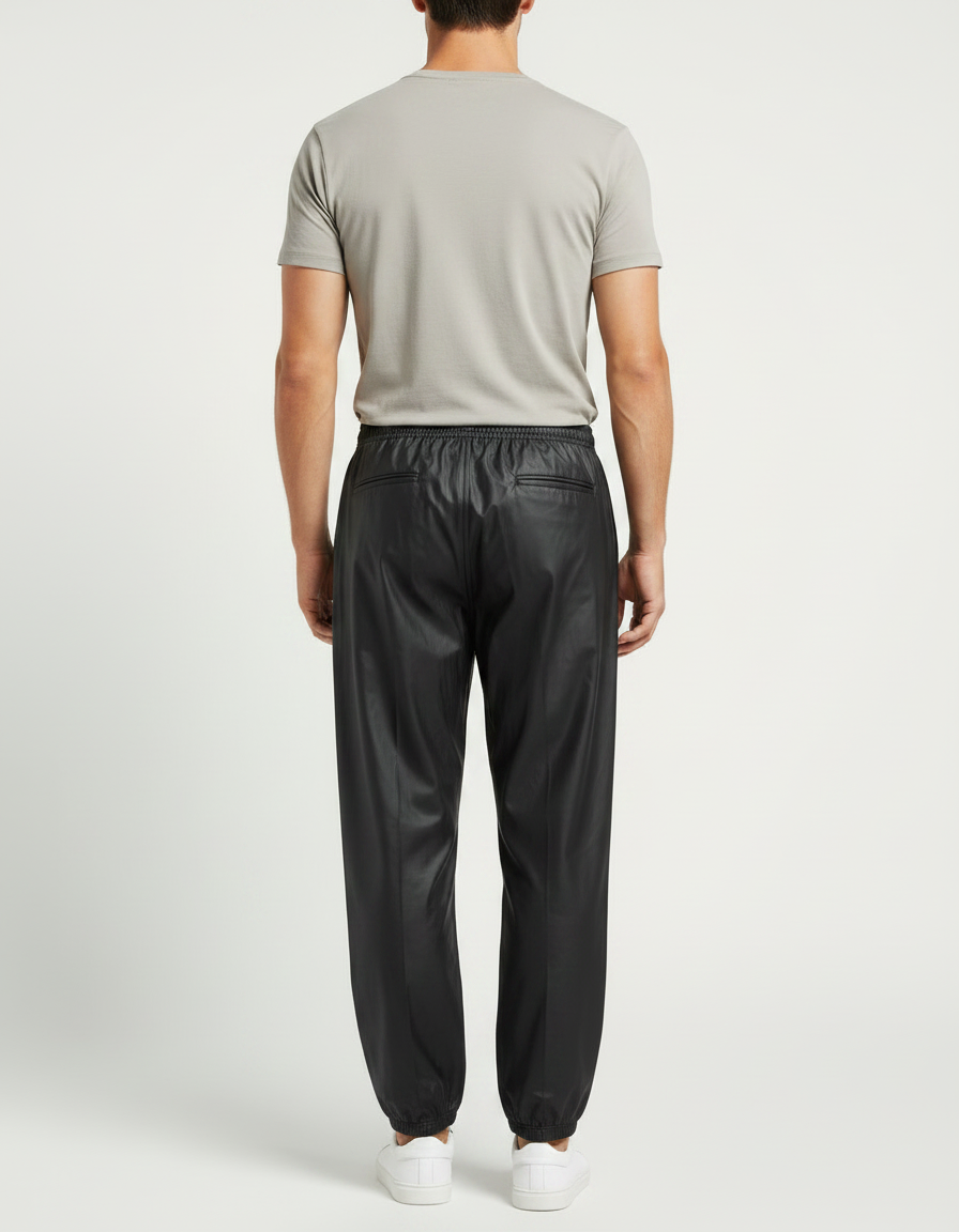 Pantalon De Pluie Noir Ample Imperméable Homme Décontracté - Polyester - vue 2