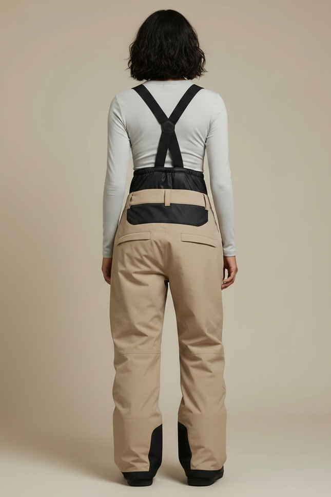 Pantalon De Pluie Beige Ample Imperméable Bretelles Unisexe - Polyester - vue 2