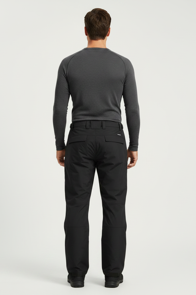 Pantalon De Pluie Noir Imperméable Homme Ski Randonnée - Polyester - vue 2