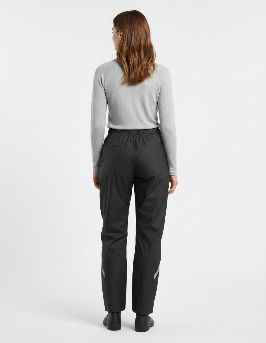Pantalons De Pluie Femme - Noir Polyester - vue 2