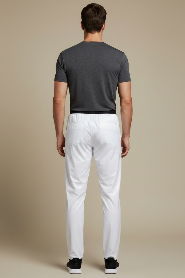 Pantalon De Pluie Blanc Imperméable Sportif Léger Homme - Polyester - vue 2