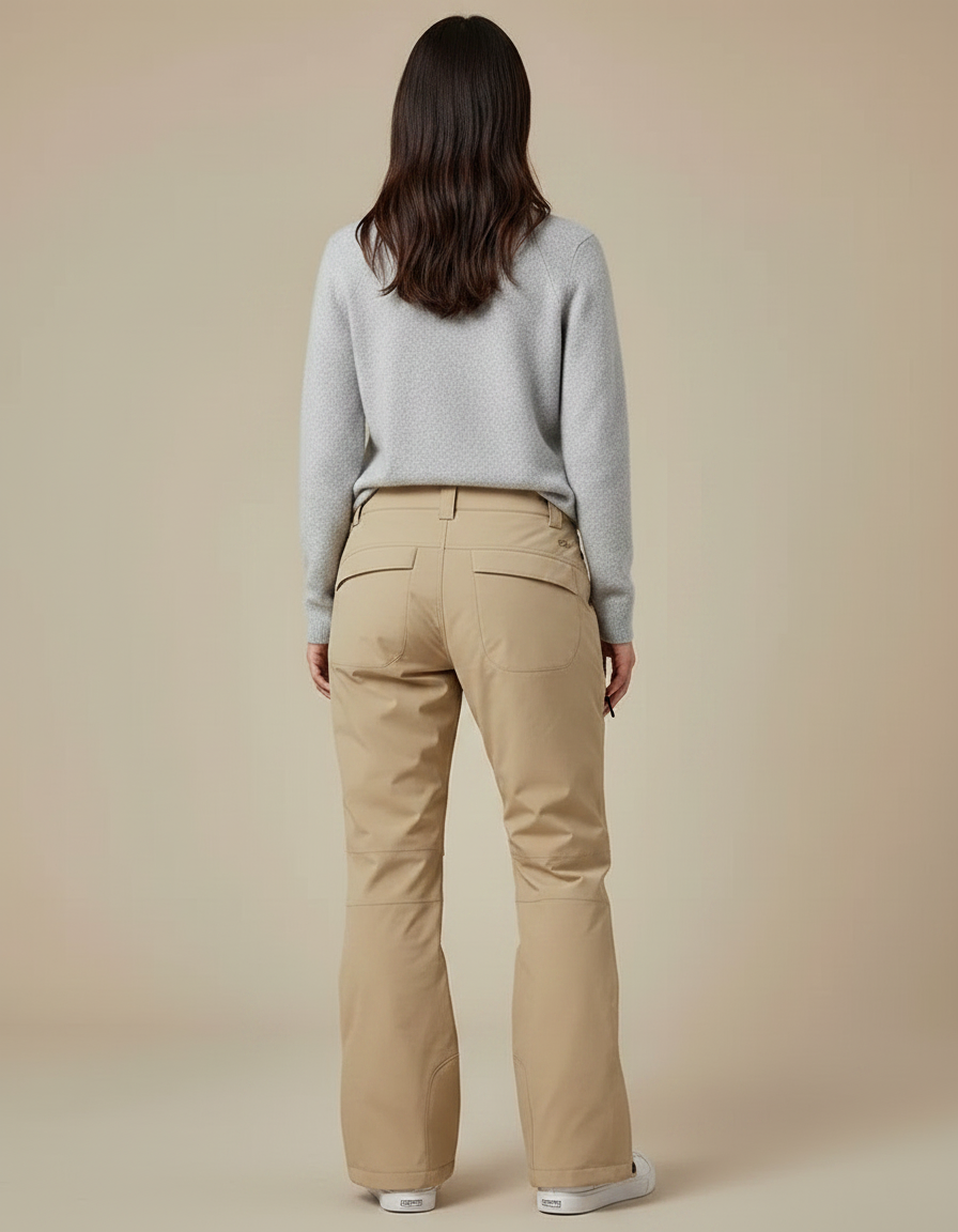 Pantalon De Pluie Beige Ample Imperméable Femme Ski - Polyester - vue 2