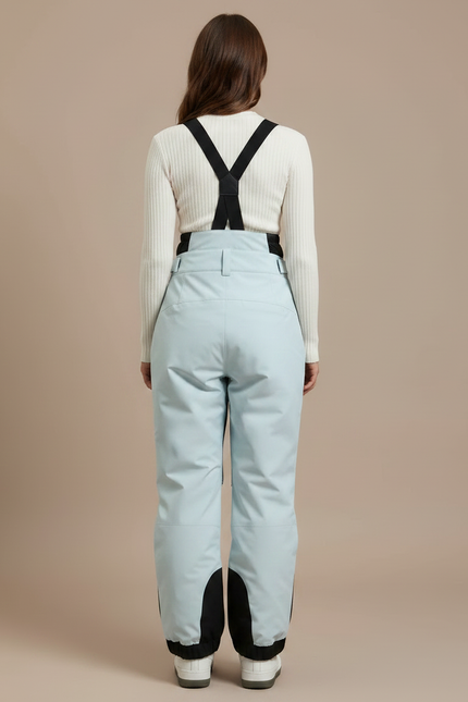 Pantalon De Pluie Bleu Clair Bretelles Ample Imperméable Femme - Polyester - vue 2