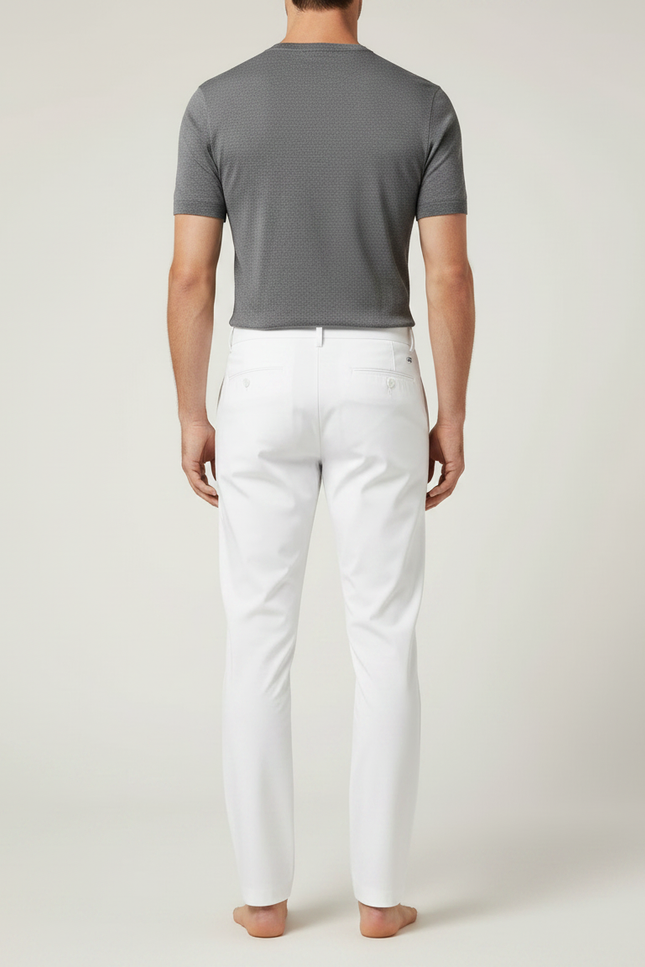 Pantalon De Pluie Blanc Homme Imperméable Slim Élégant - Polyester - vue 2