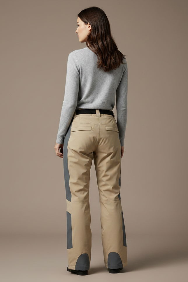 Pantalon De Pluie Beige Réfléchissant Ample Ski Femme - Polyester - vue 2