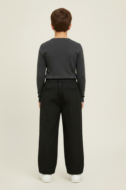 Pantalon De Pluie Noir Ample Imperméable Zippé Enfant - Polyester - vue 2