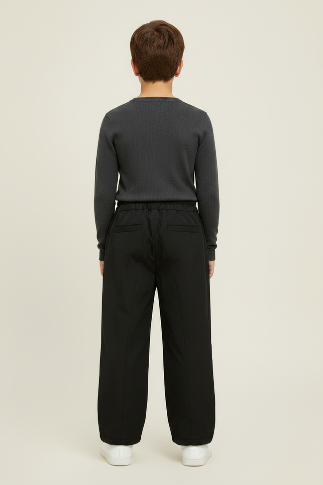 Pantalon De Pluie Noir Ample Imperméable Zippé Enfant - Polyester - vue 2