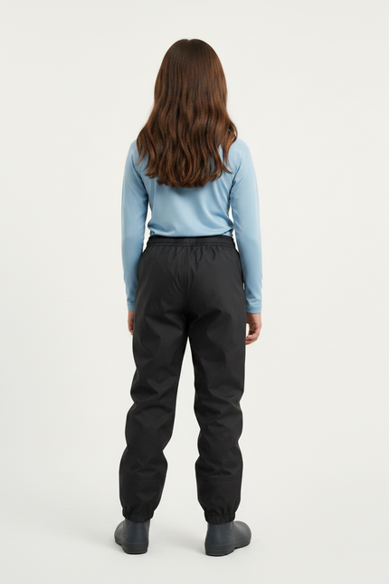 Pantalon De Pluie Noir Imperméblable Ample Enfant - Polyester - vue 2