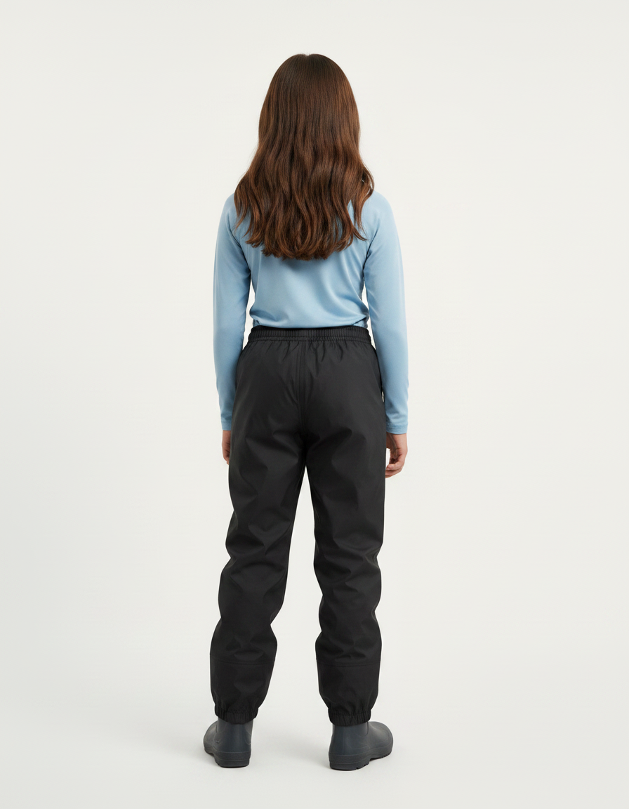 Pantalon De Pluie Noir Imperméblable Ample Enfant - Polyester - vue 2
