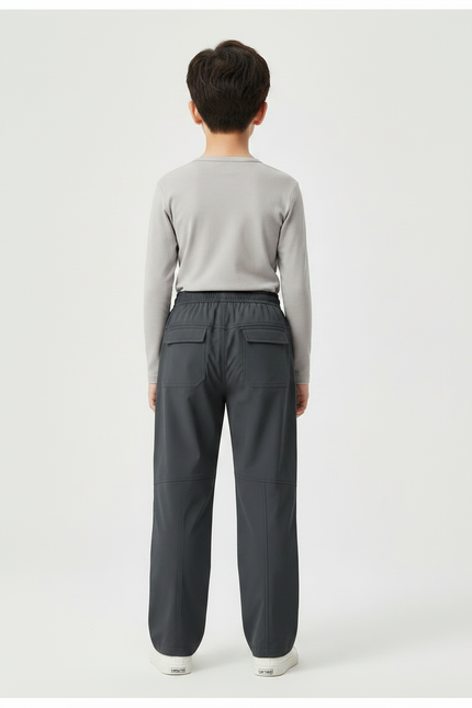 Pantalon De Pluie Gris Foncé Ample Imperméable Enfant - Polyester - vue 2