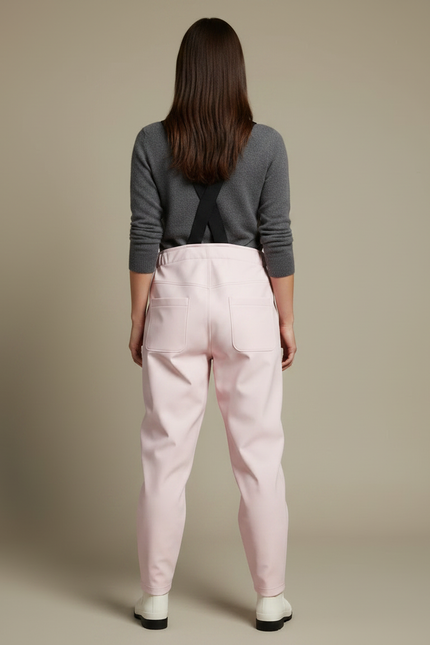 Pantalon De Pluie Rose Bretelles Imperméable Femme - Polyester - vue 2