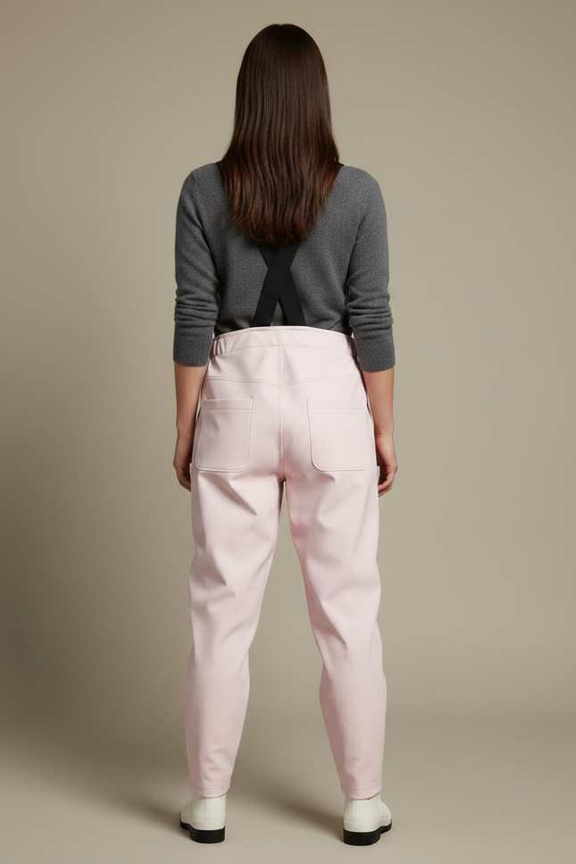 Pantalon De Pluie Rose Bretelles Imperméable Femme - Polyester - vue 2