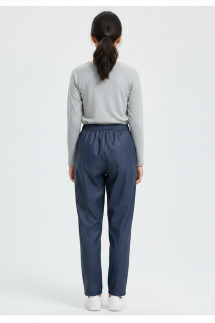 Pantalon De Pluie Bleu Marine Imperméable Décontracté Femme - Polyester - vue 2