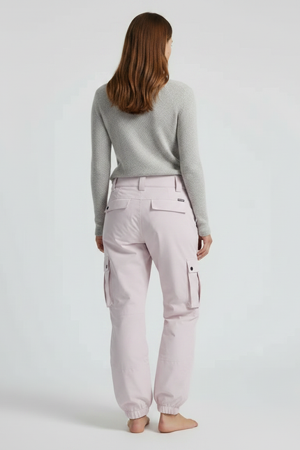 Pantalon De Pluie Rose Cargo Ample Imperméable Femme - Polyester - vue 2