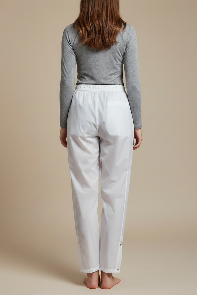 Pantalon Pluie Golf Femme - Blanc Polyester - vue 2