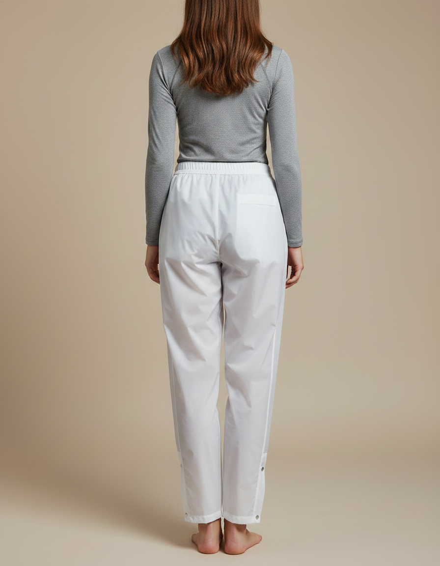 Pantalon Pluie Golf Femme - Blanc Polyester - vue 2