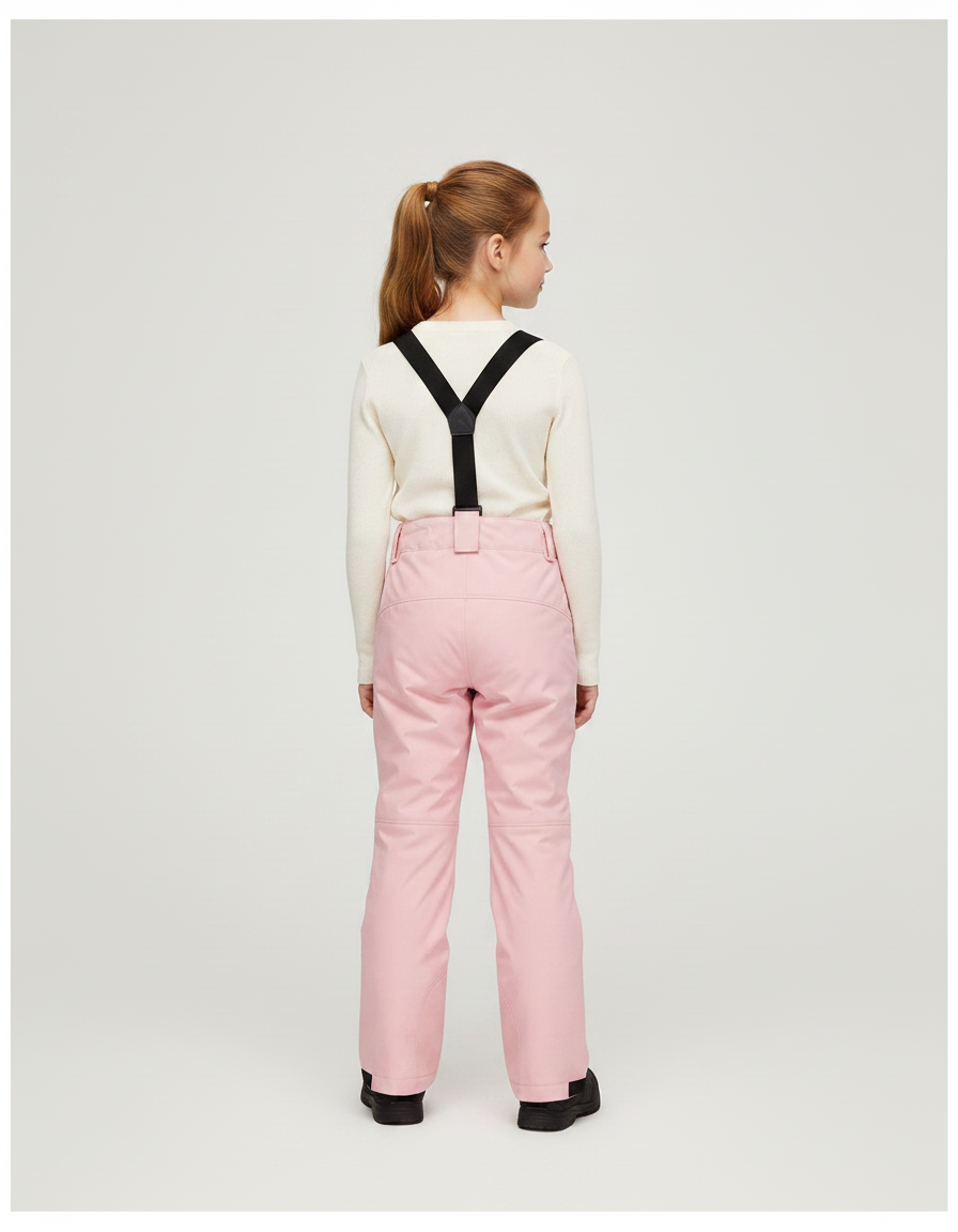Pantalon De Pluie Rose Imperméable Enfant Ski Hiver - Polyester - vue 2