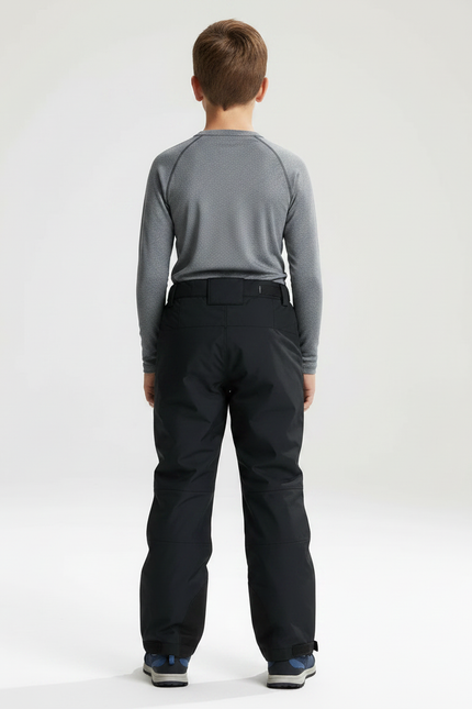 Pantalon De Pluie Noir Garçon Coupe Droite Imperméable - Polyester - vue 2
