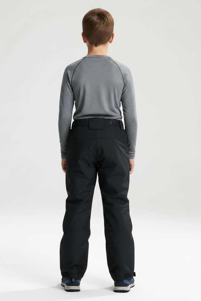 Pantalon De Pluie Noir Garçon Coupe Droite Imperméable - Polyester - vue 2