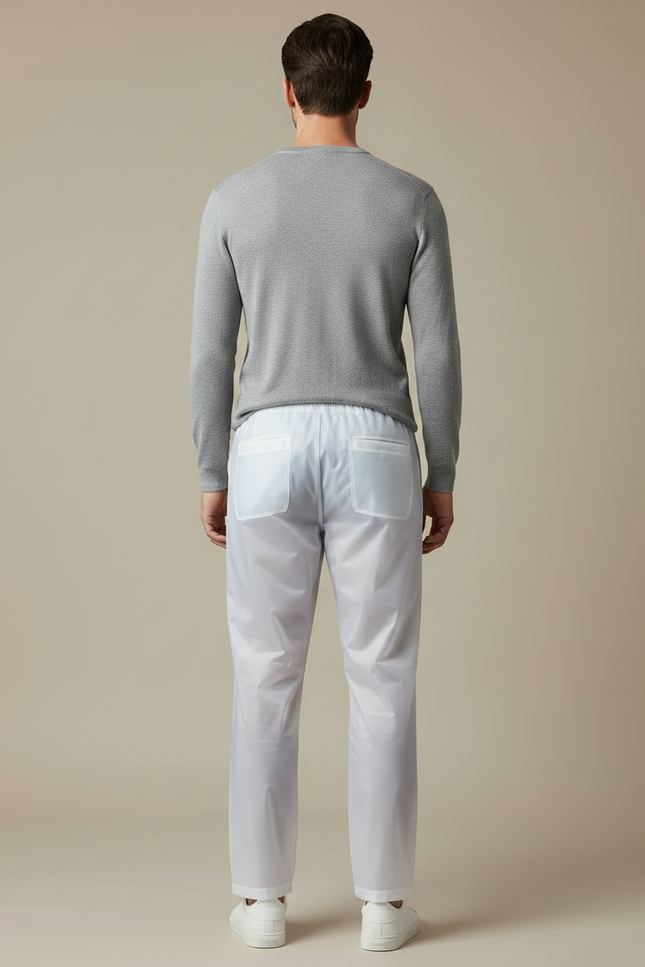 Pantalon De Pluie Blanc Transparent Imperméable Homme Décontracté - Polyester - vue 2