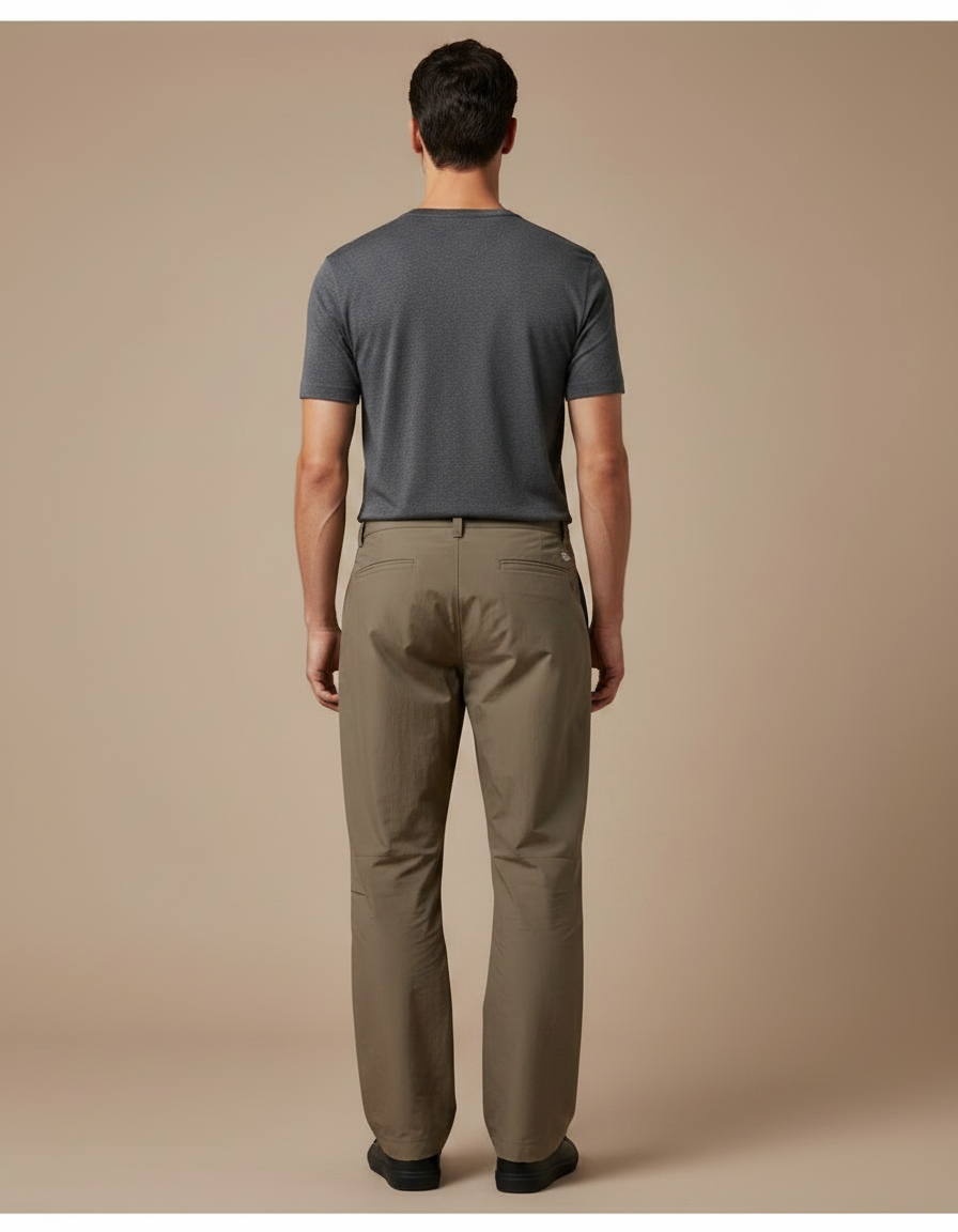 Pantalon De Pluie Kaki Imperméable Décontracté Homme Randonnée - Polyester - vue 2