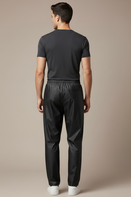 Pantalon De Pluie Noir Imperméable Unisexe Urbain Léger - Polyester - vue 2