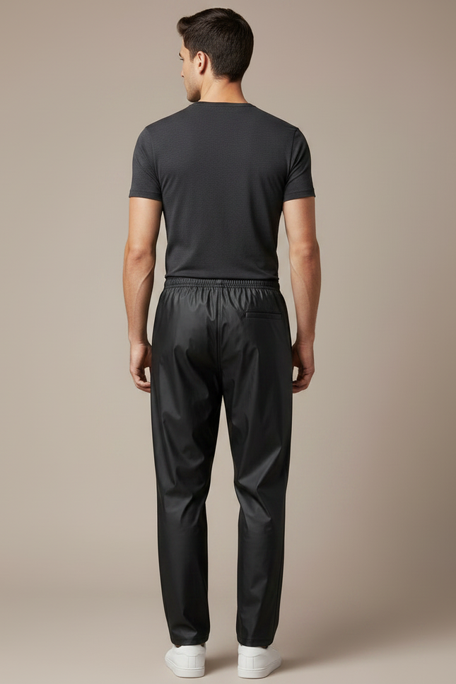 Pantalon De Pluie Noir Imperméable Unisexe Urbain Léger - Polyester - vue 2