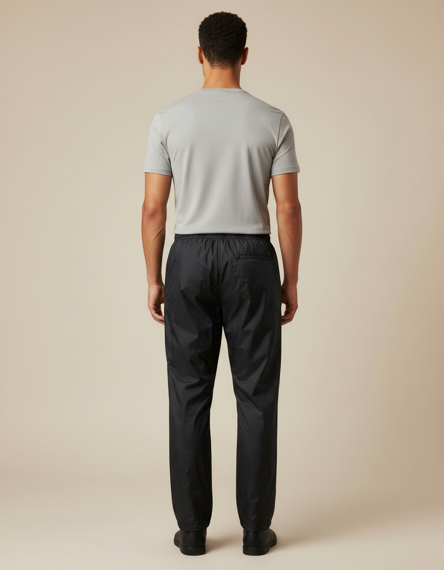 Pantalon Pluie Noir - Polyester - vue 2