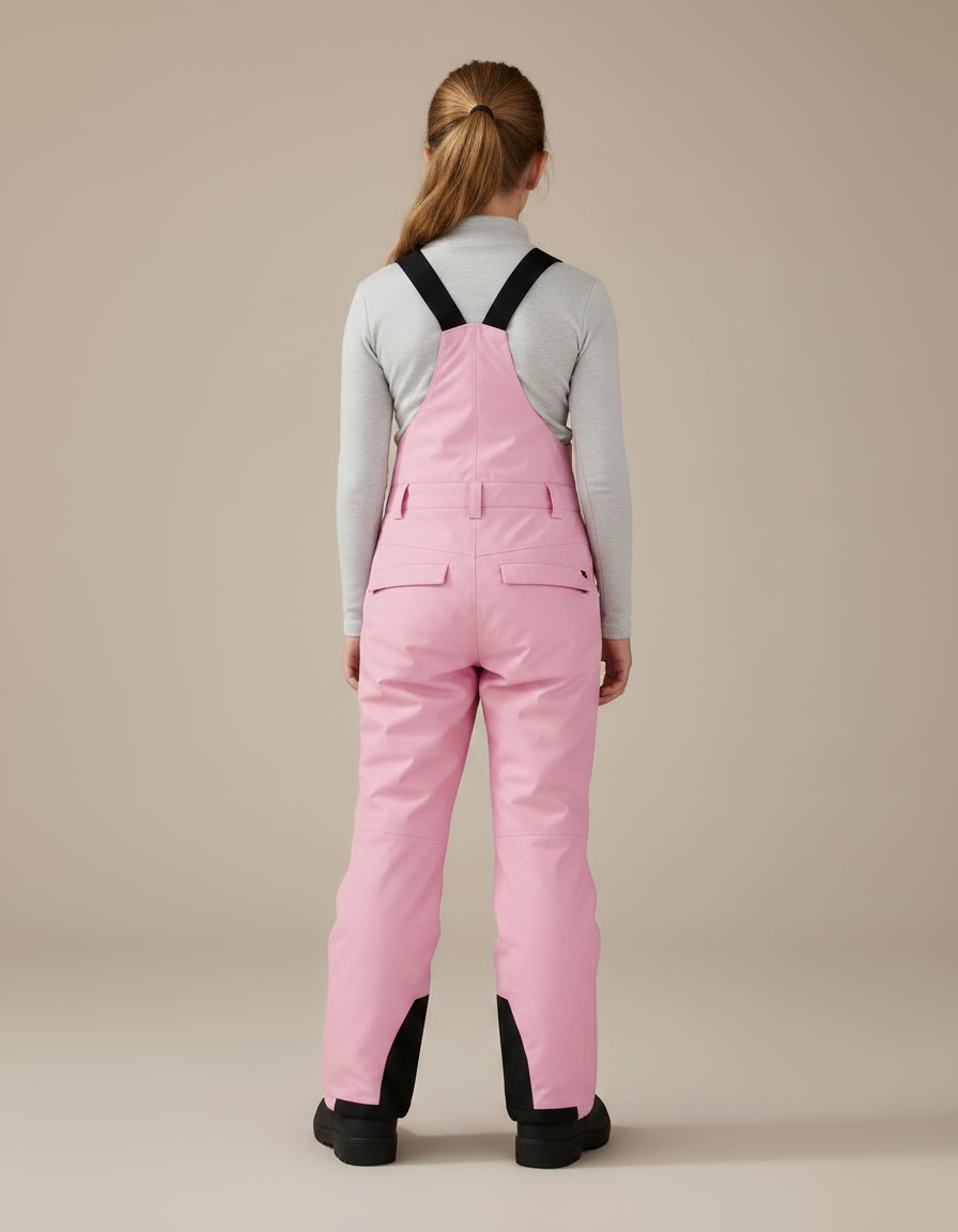 Pantalon De Pluie Rose Imperméable Salopette Enfant Ski - Polyester - vue 2