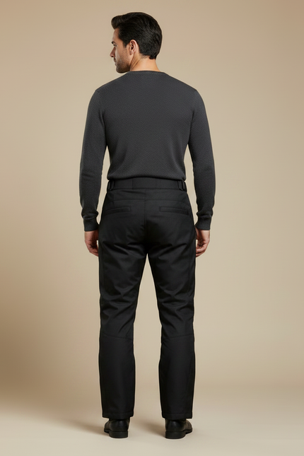 Pantalon De Pluie Noir Réfléchissant Moto Homme - Polyester - vue 2