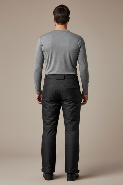 Pantalon De Pluie Noir Imperméable Sportif Homme Réfléchissant - Polyester - vue 2