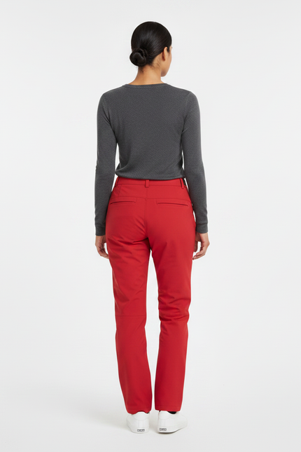 Pantalon De Pluie Rouge Imperméable Femme Randonnée - Polyester - vue 2