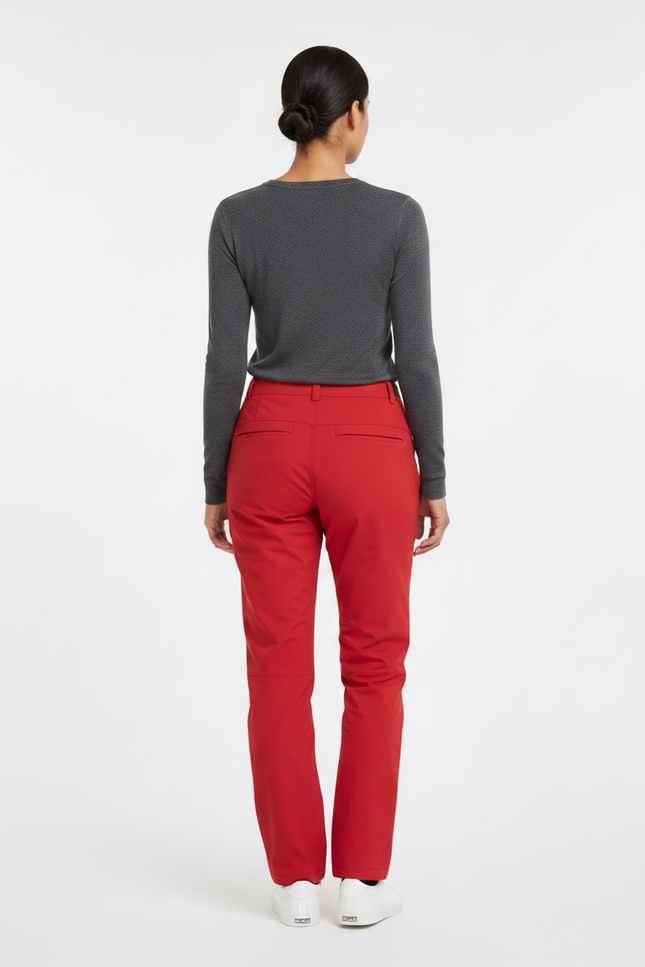 Pantalon De Pluie Rouge Imperméable Femme Randonnée - Polyester - vue 2