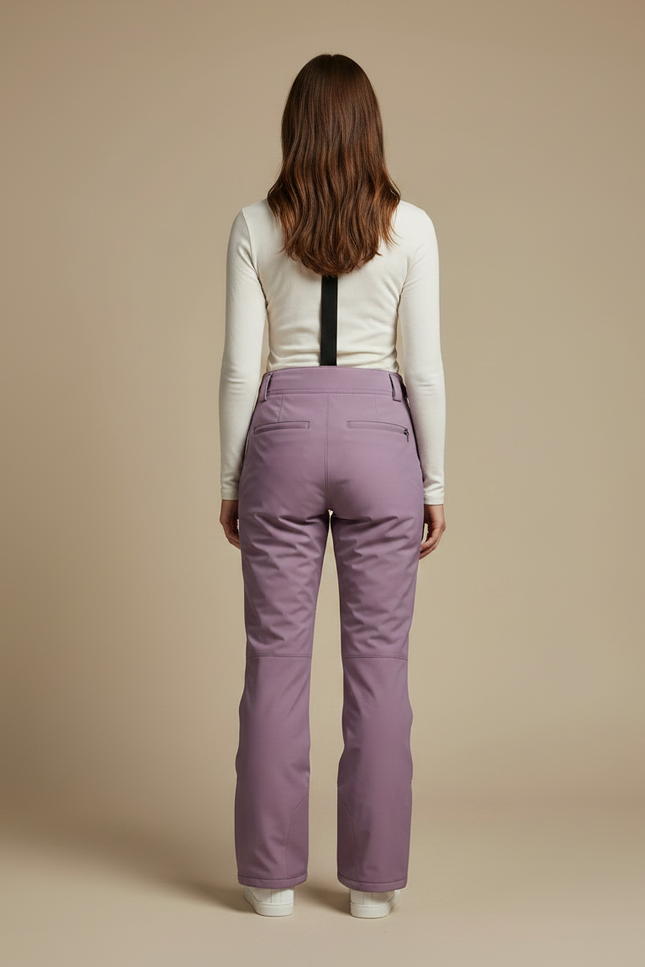 Pantalon De Pluie Violet Imperméable Bretelles Femme - Polyester - vue 2