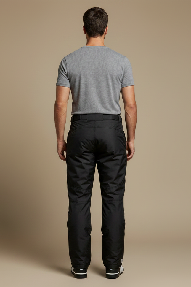 Pantalon De Pluie Noir Imperméable Homme Droit Réfléchissant - Polyester - vue 2