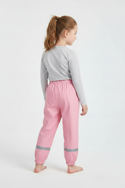 Pantalon De Pluie Rose Licorne Imperméable Enfant Réfléchissant - Polyester - vue 2