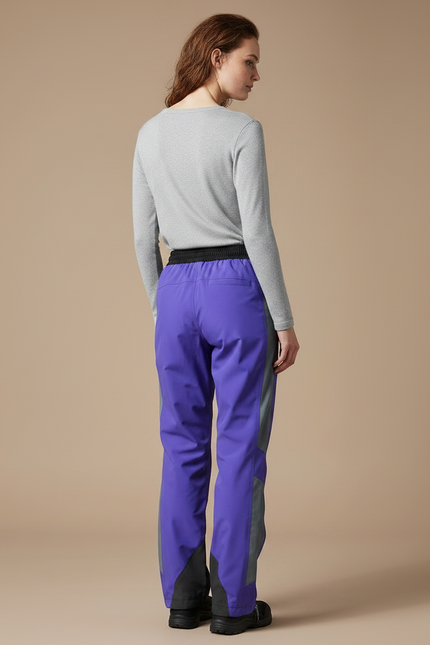 Pantalon De Pluie Violet Imperméable Ample Bicolore - Polyester - vue 2
