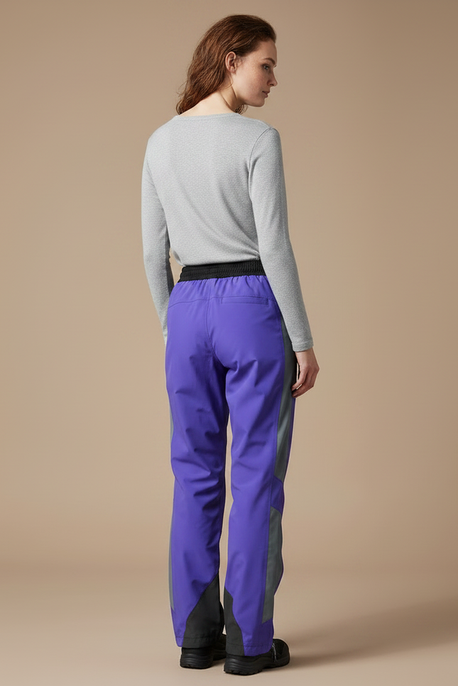 Pantalon De Pluie Violet Imperméable Ample Bicolore - Polyester - vue 2
