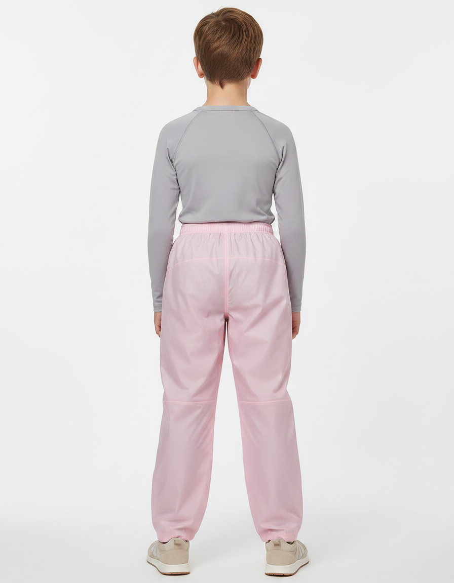 Pantalon De Pluie Rose Imperméable Ample Léger Enfant - Polyester - vue 2
