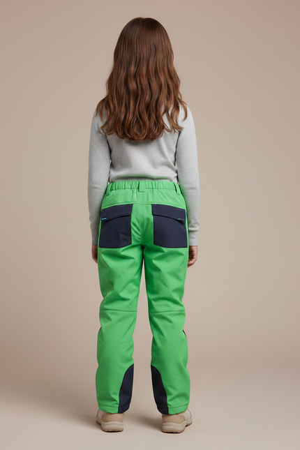 Pantalon De Pluie Vert Enfant Imperméable Hiver Ski - Polyester - vue 2