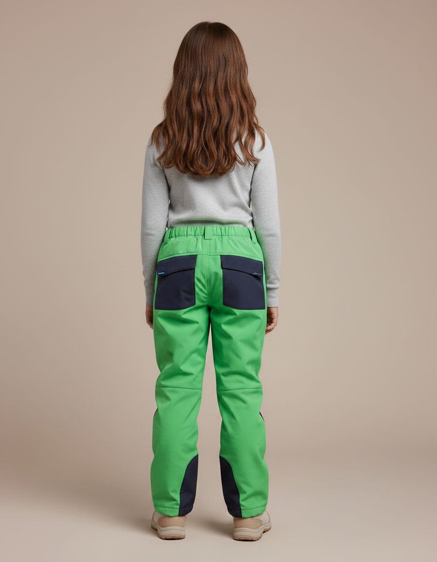 Pantalon De Pluie Vert Enfant Imperméable Hiver Ski - Polyester - vue 2