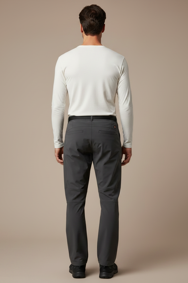 Pantalon De Pluie Gris Anthracite Homme Coupe Droite - Polyester - vue 2
