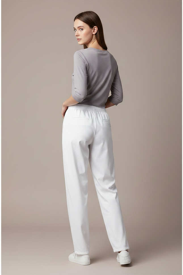Pantalon Pluie Zippé - Blanc Polyester - vue 2