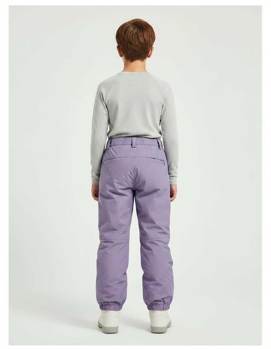 Pantalon De Pluie Violet Imperméable Enfant Ski Hiver - Polyester - vue 2