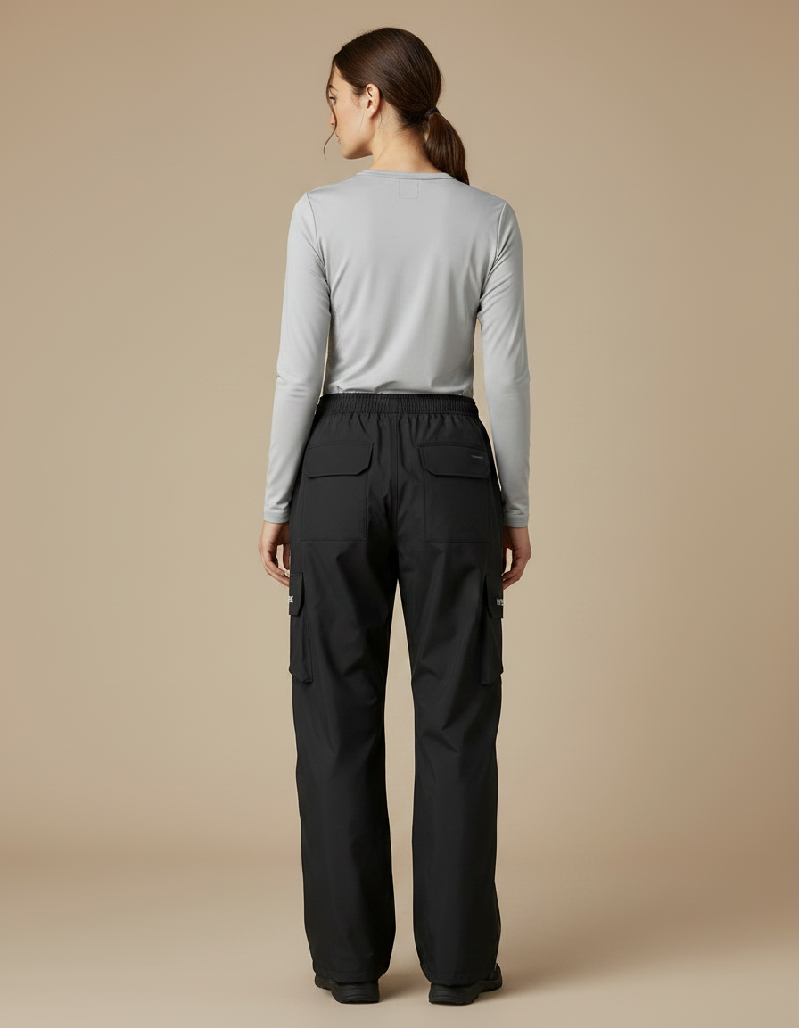Pantalon De Pluie Scooter - Noir Polyester - vue 2