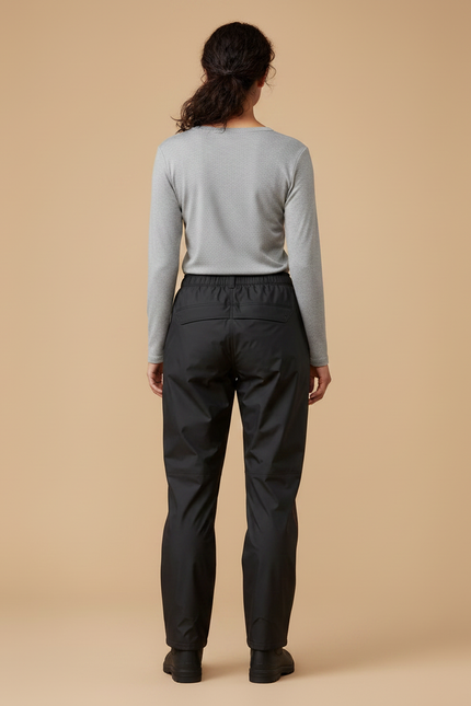 Pantalon De Pluie Noir Imperméable Sportif Femme - Polyester - vue 2