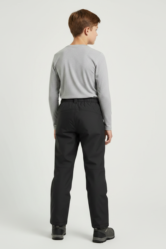 Pantalon De Pluie Noir Imperméable Enfant Droit Résistant - Polyester - vue 2
